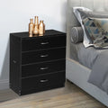 Black 4-Drawer Dresser O480