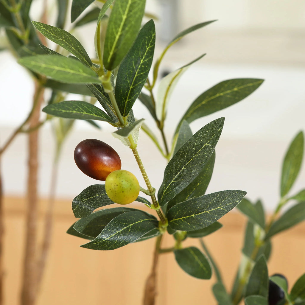6 ft Artificial Olive Plant with Fruits P75960
