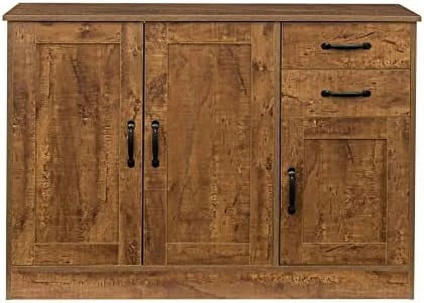 Mid-Century Coffee Cabinet Sideboard Buffet Accent Console Table Oak J184