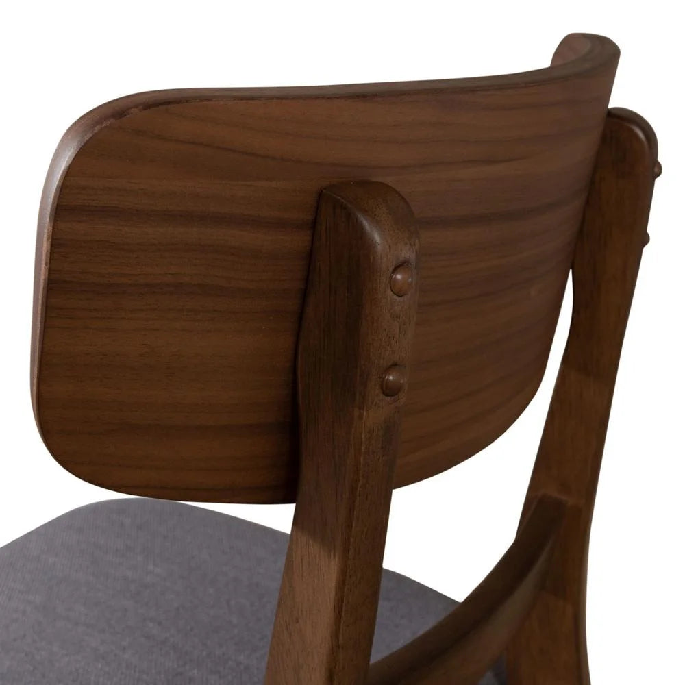 Grey Panel Back Side Chair W66954