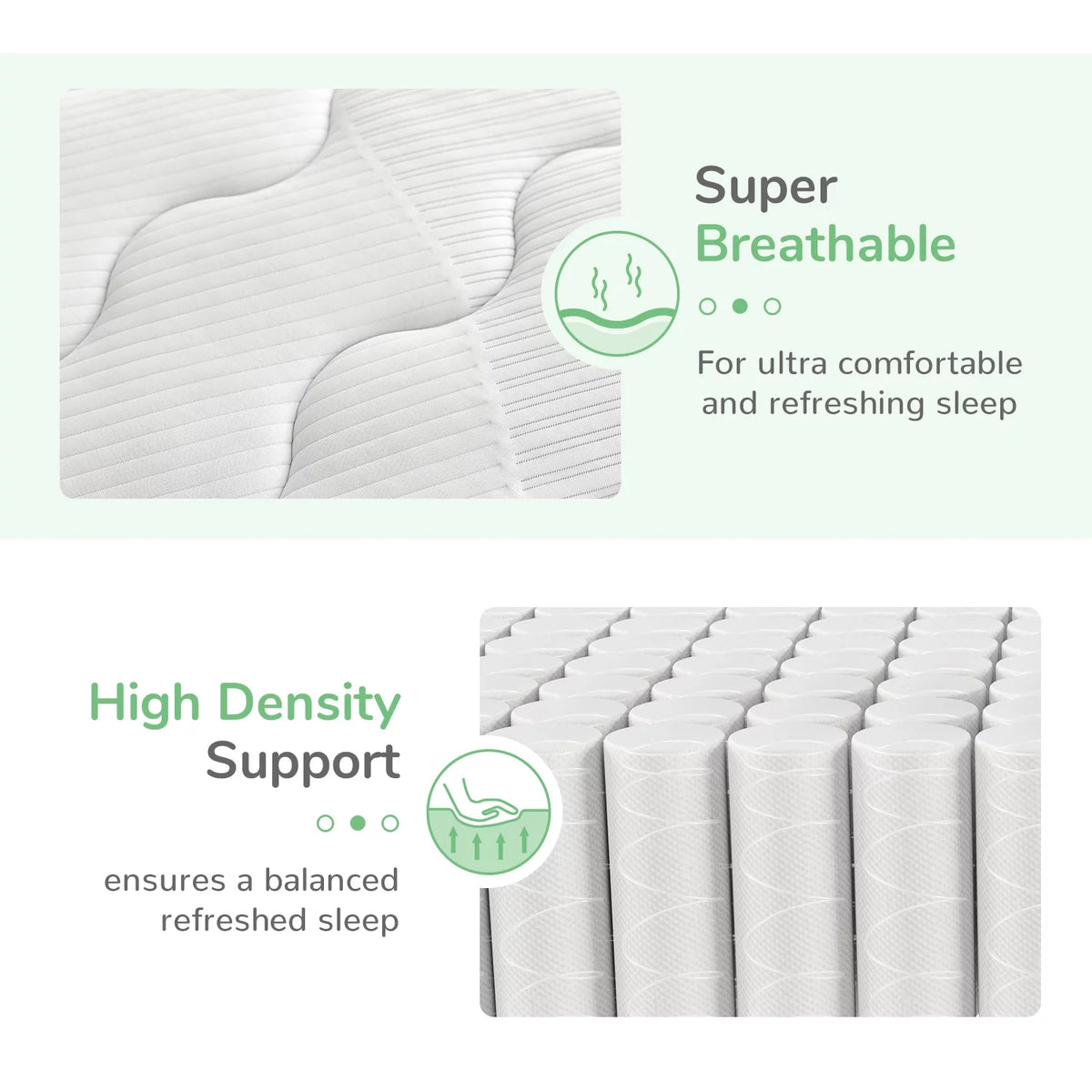Queen Size Memory Foam Hybrid Mattress X194422