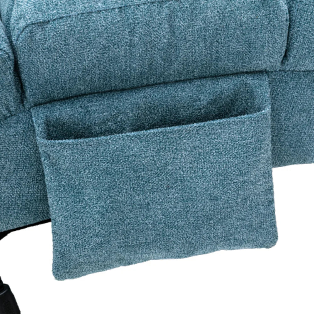 Blue Linen Chaise Lounge V2707