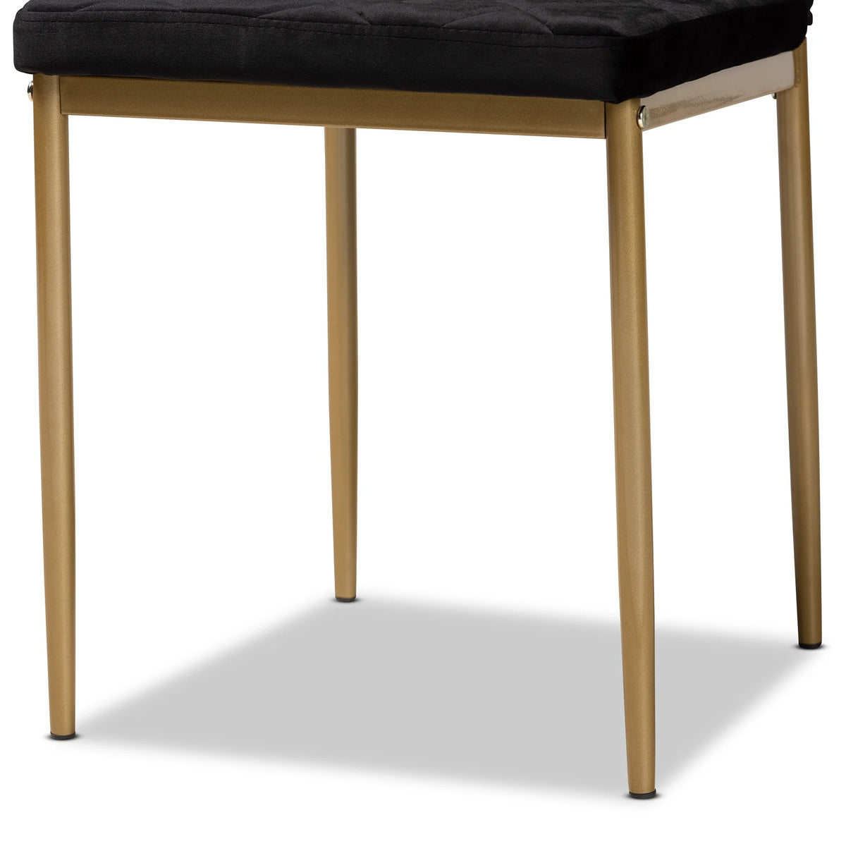 Black and Gold Dining Chair Set of 4 Q4719
