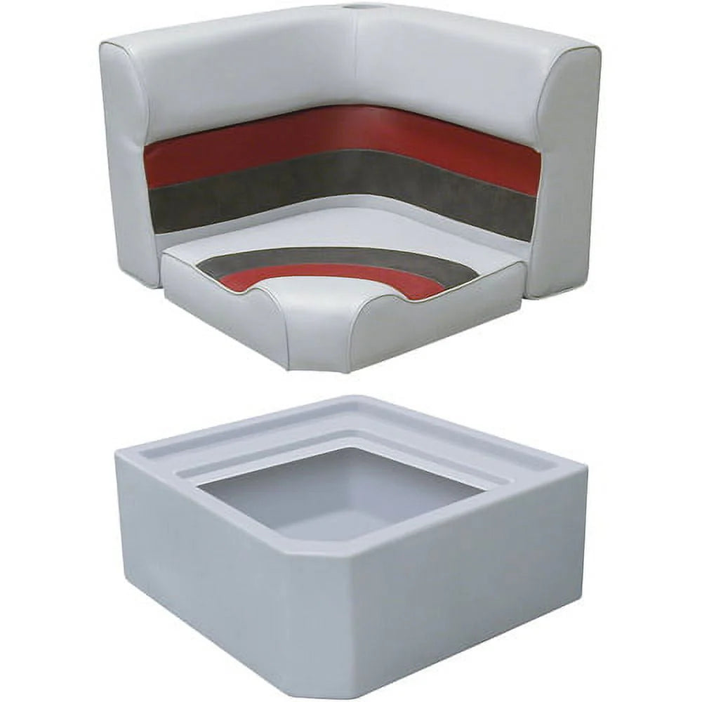 Grey Pontoon Corner Section Radius Seat Base H208