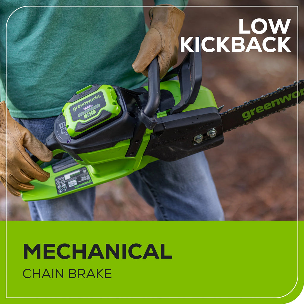 60V Brushless Chainsaw with 4.0 Ah Battery & Charger R179