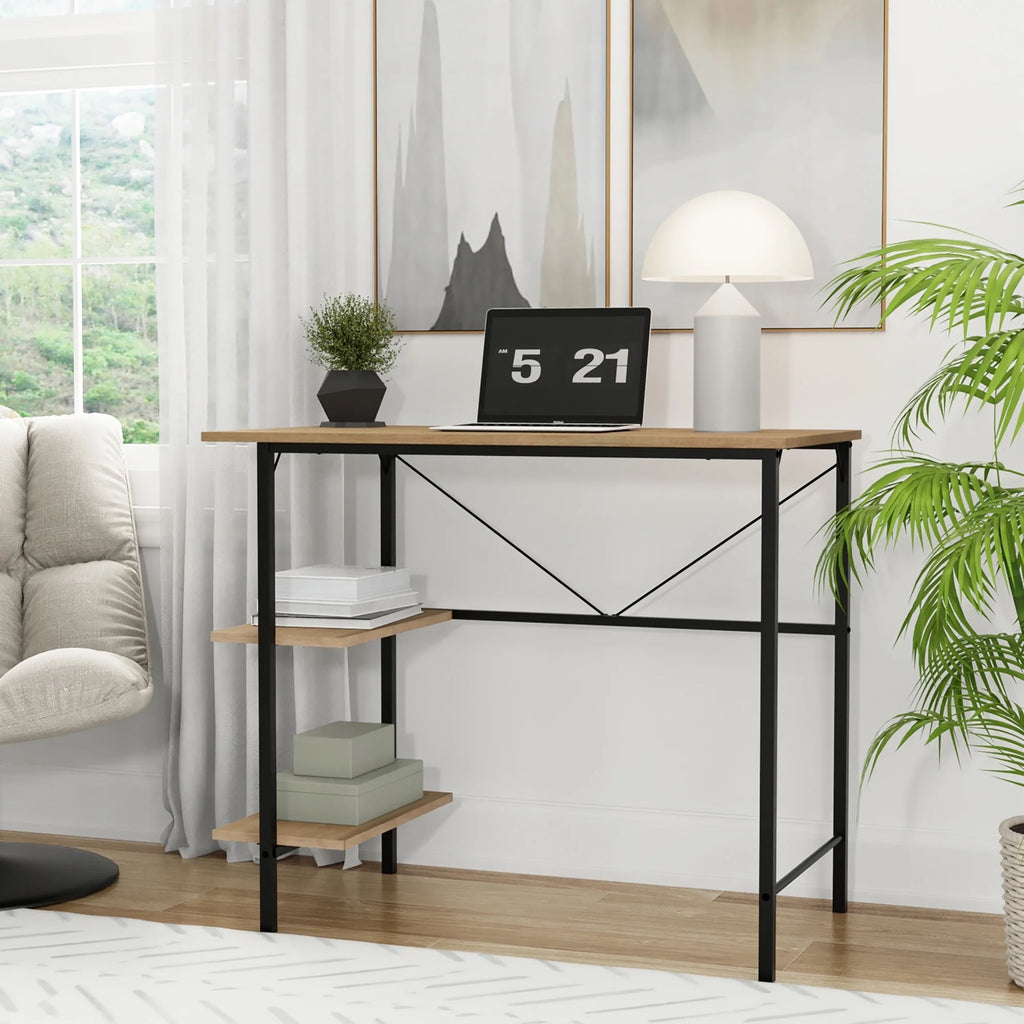 30 inch Tall Oak Storage Desk K404006