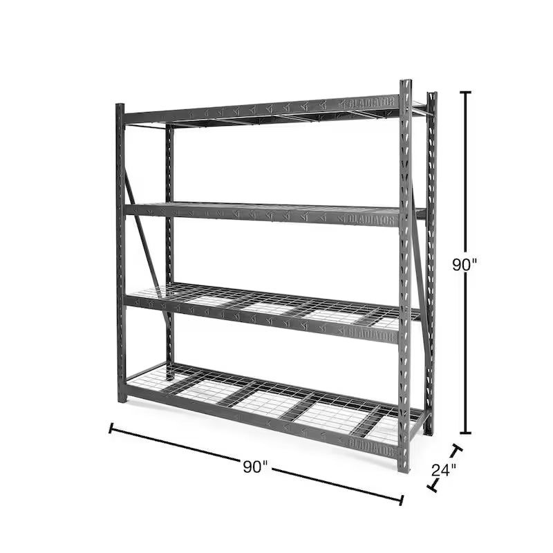 4-Tier Heavy Duty Steel Shelving Unit U515