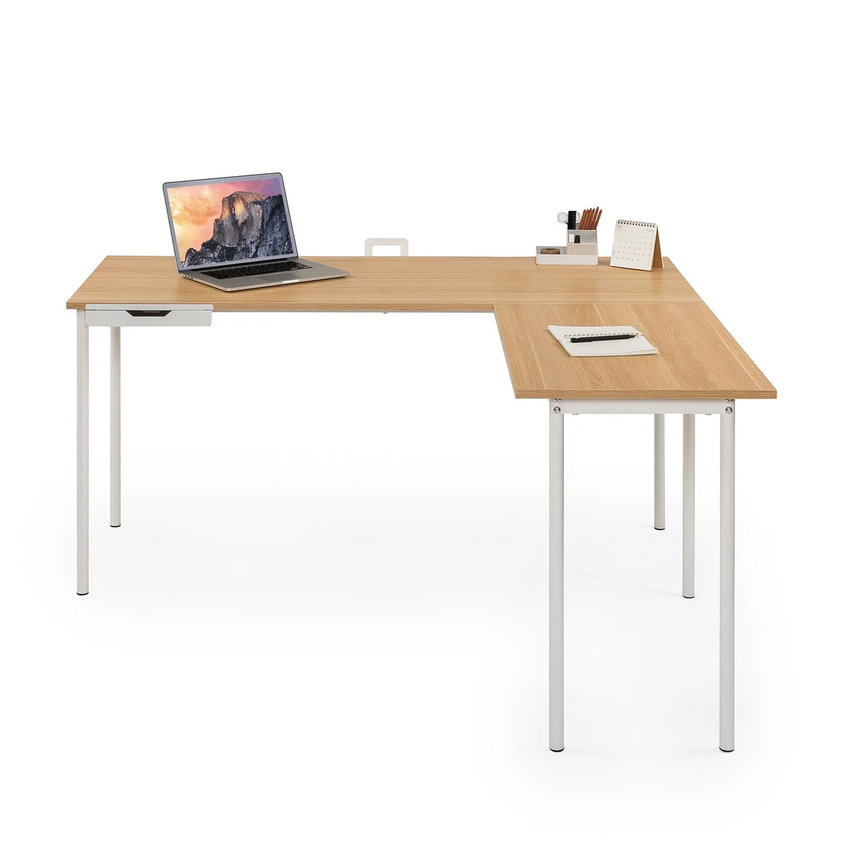 Cream L-Shaped Corner Desk C355237