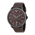 Stainless Steel Red Brown Watch U6408