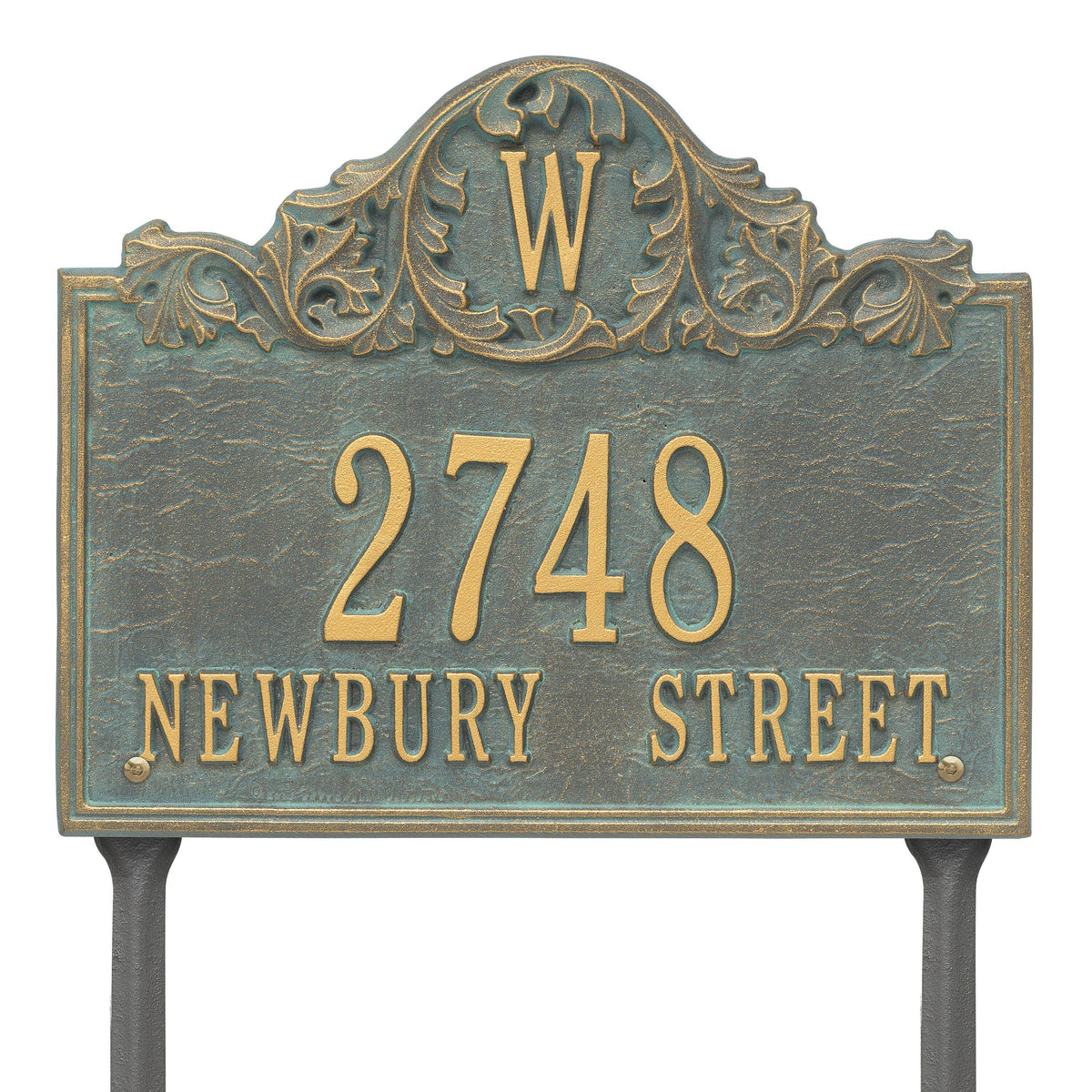 Personalized Acanthus Monogram Plaque D4869