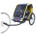 Steel 2-Child Bicycle Trailer and Stroller L3102