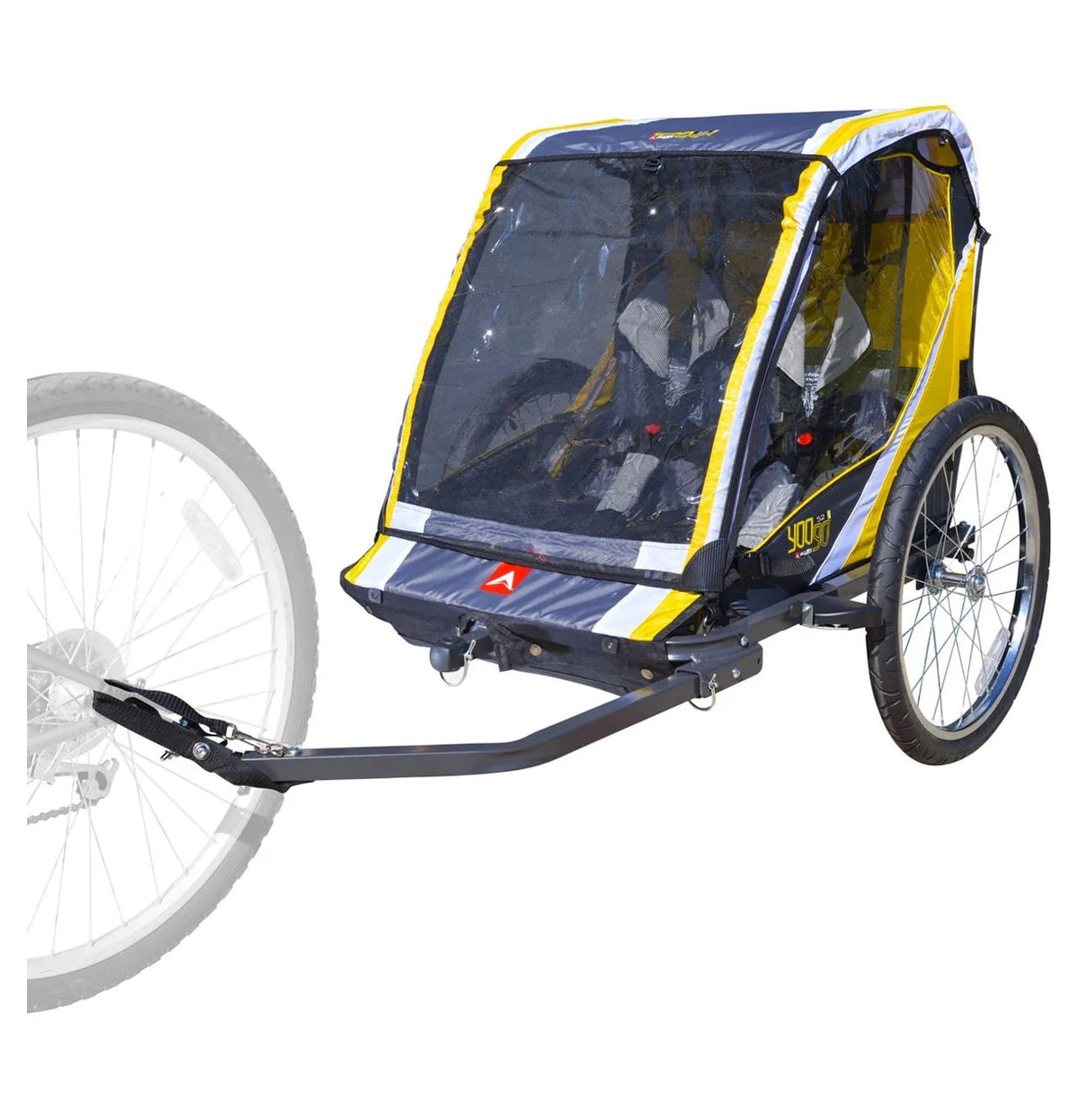 Steel 2-Child Bicycle Trailer and Stroller L3102