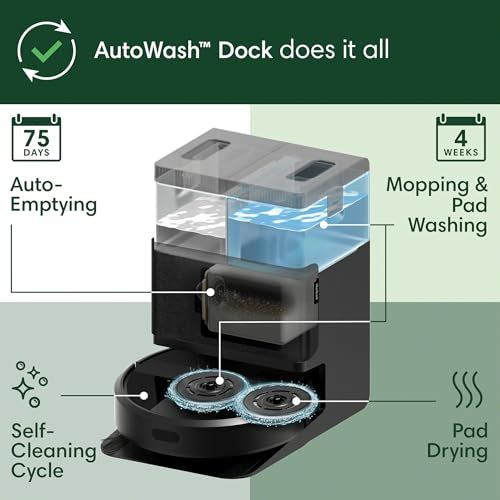 Robot Vacuum & Mop with AutoWash Dock R266