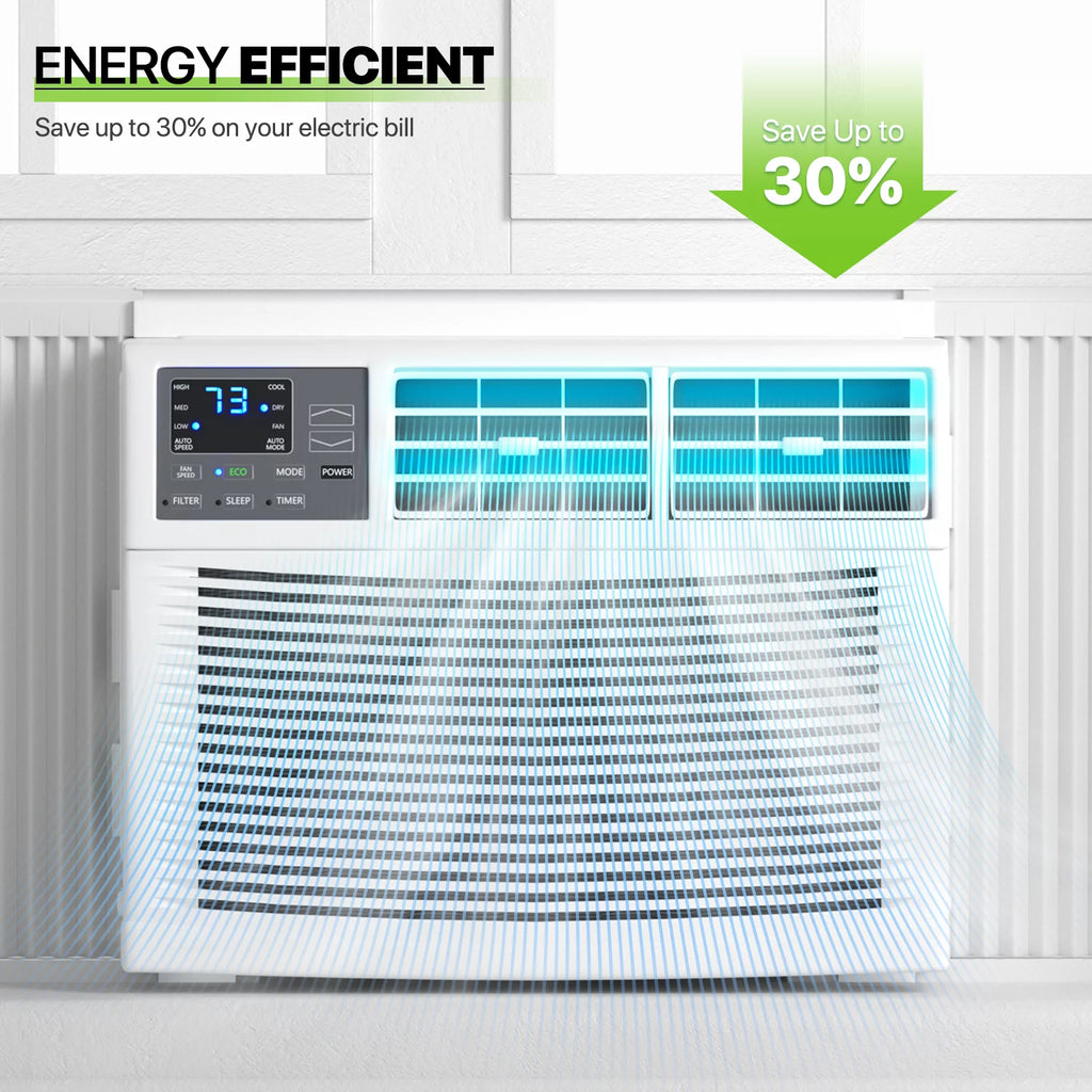 8,000 BTU White Window Mounted Air Conditioner N762442