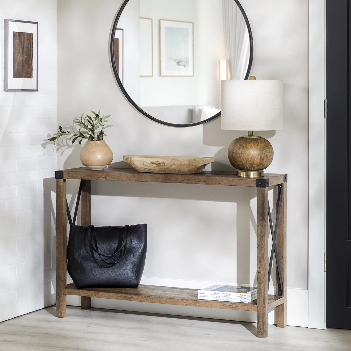 Metal X Console Table P456