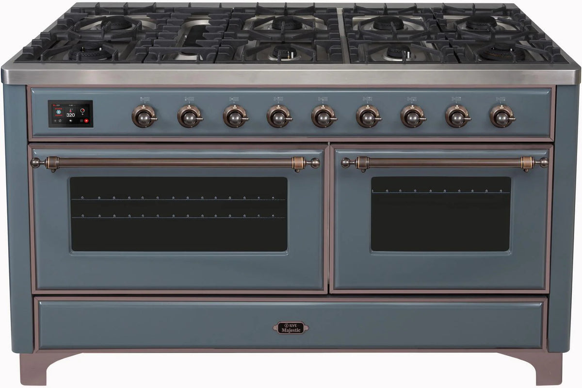 Blue Grey Dual Fuel Natural Gas Range S871