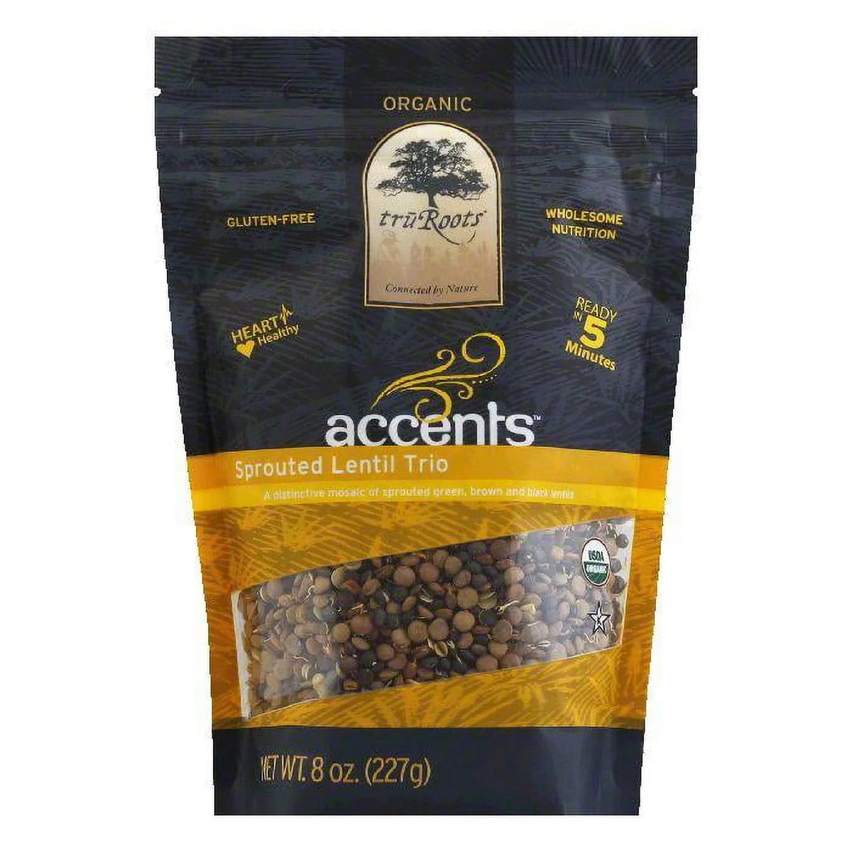 Organic Sprouted Lentil Trio, 8 Oz (Pack of 6) M703621