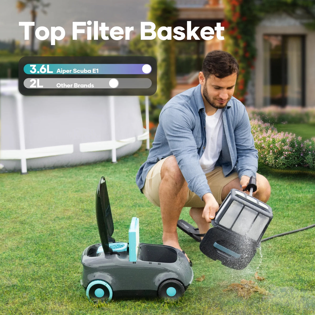 Cordless Automatic Pool Vacuum Cleaner E76152