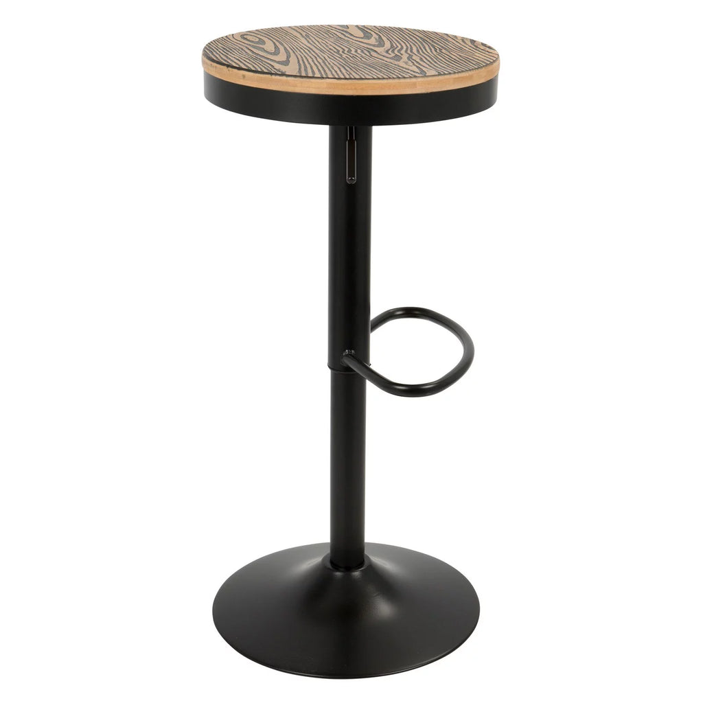 Adjustable Wood Bar Stool Set of 2 N17149