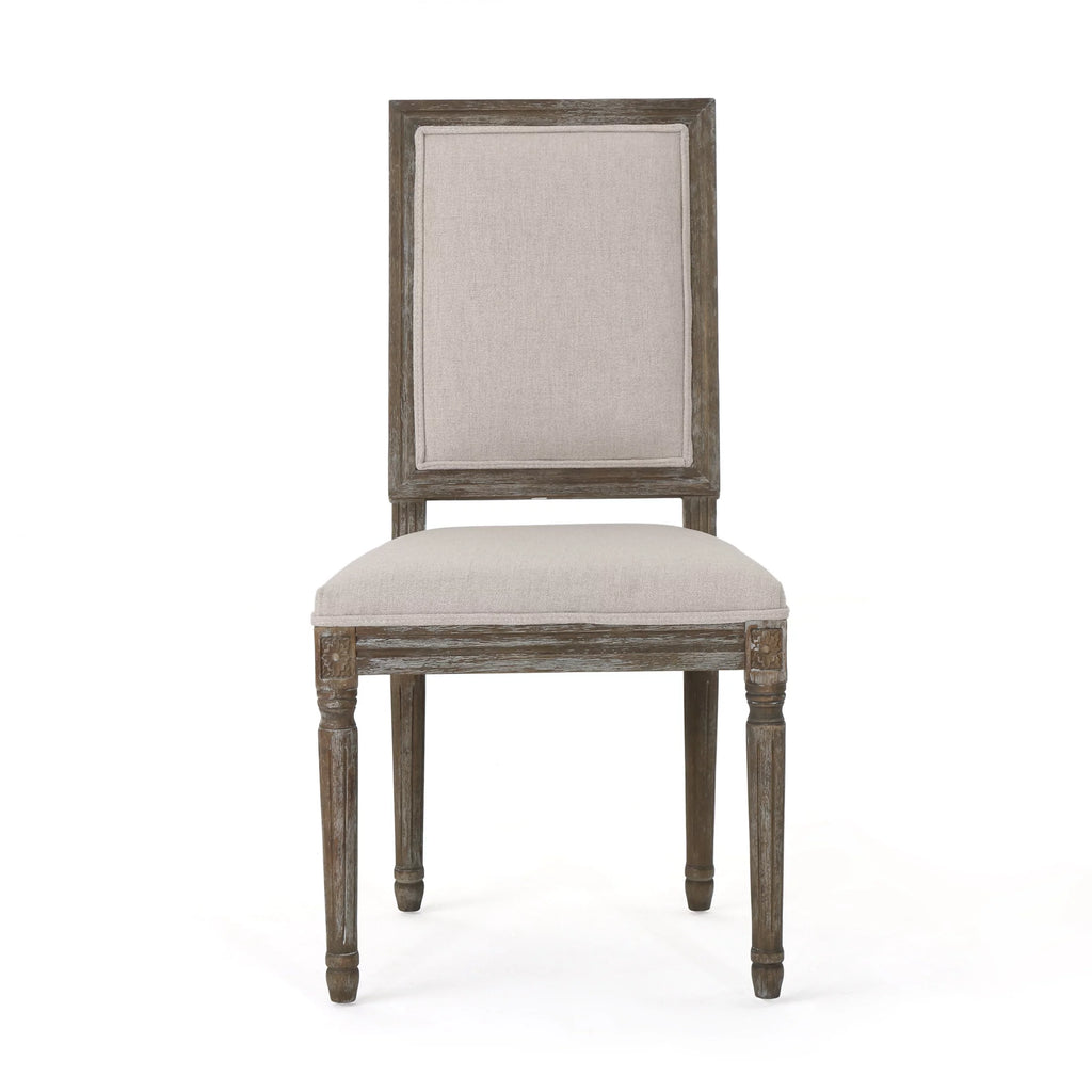 Fabric Upholstered Dining Chairs Set of 2 J588731