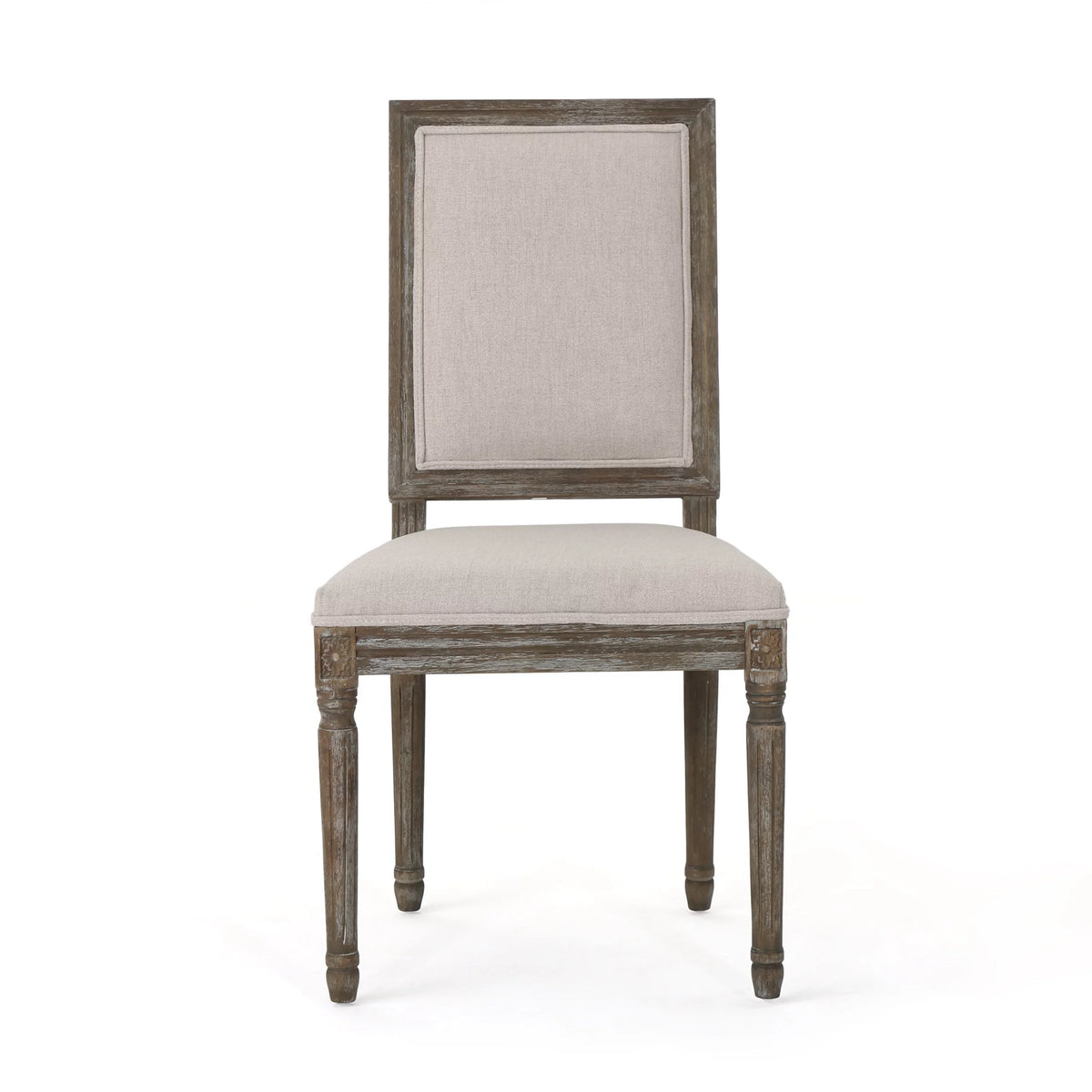Fabric Upholstered Dining Chairs Set of 2 J588731