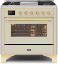 Antique White Dual Fuel Propane Gas Range Z37660