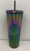 Black Studded 24oz Tumbler Cup W2885