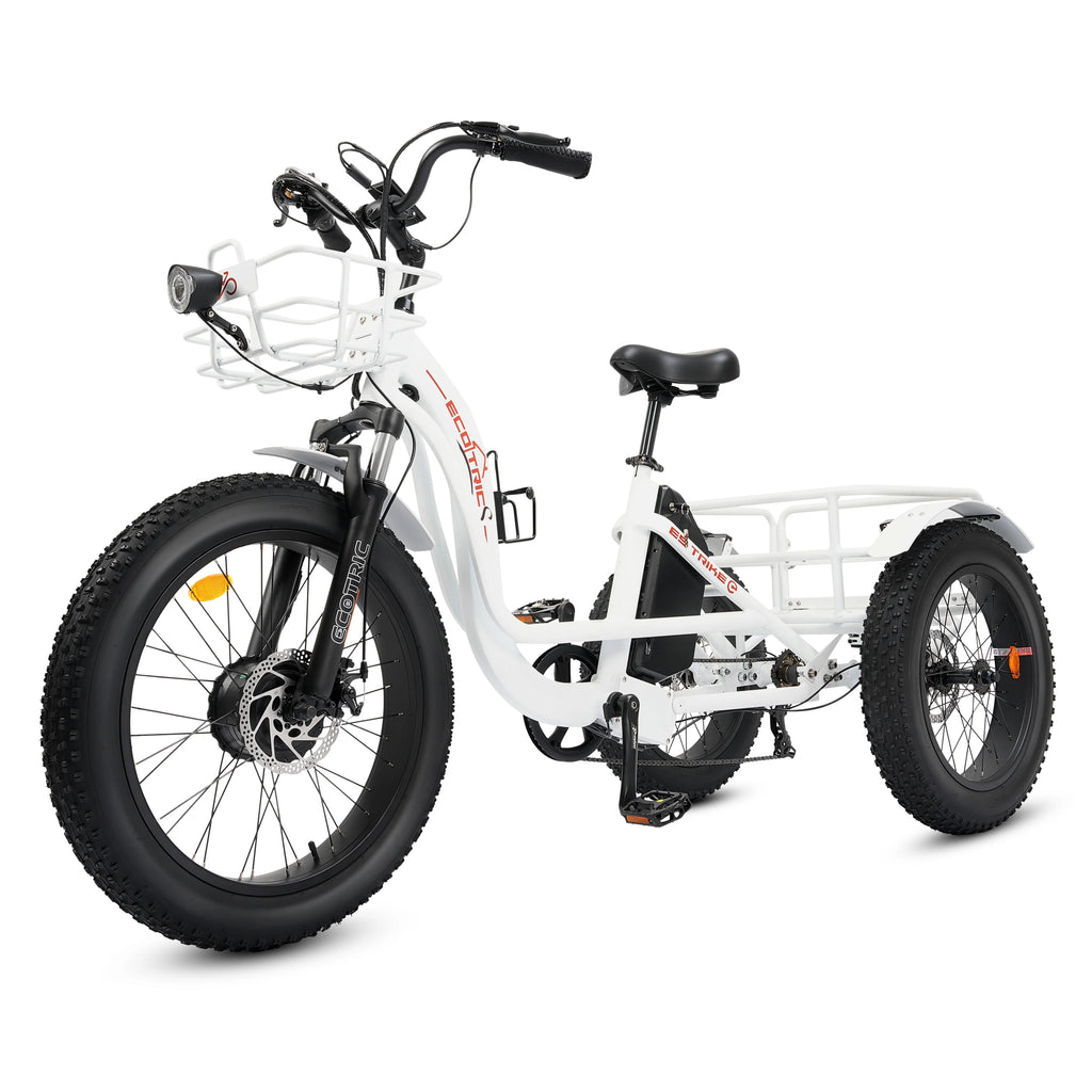 Electric Tricycle Fat Tire 750W 48V White K1578