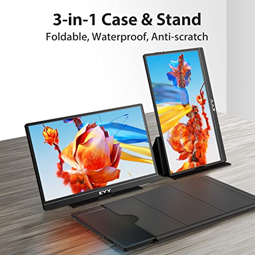 15.6'' FHD 1080P Portable Monitor with Smart Cover Bag N575