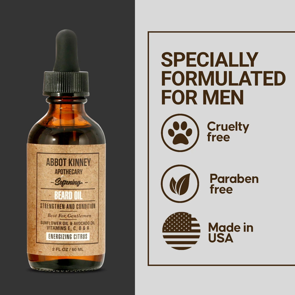 Moisturizing Shampoo, Conditioner, Body Wash and Beard Oil Set V358919