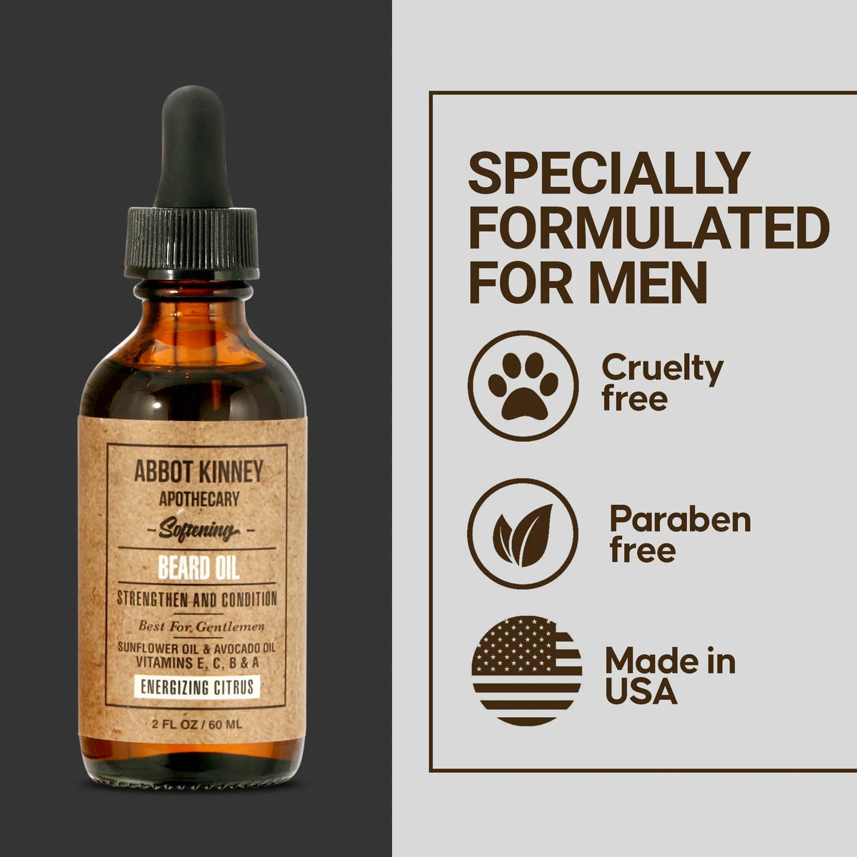 Moisturizing Shampoo, Conditioner, Body Wash and Beard Oil Set V358919