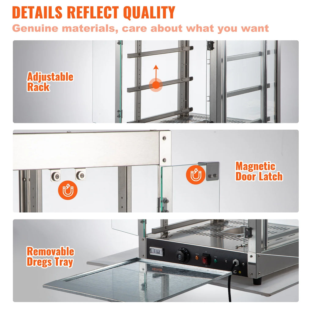 3-Tier Commercial Food Warmer with Water Tray B77416