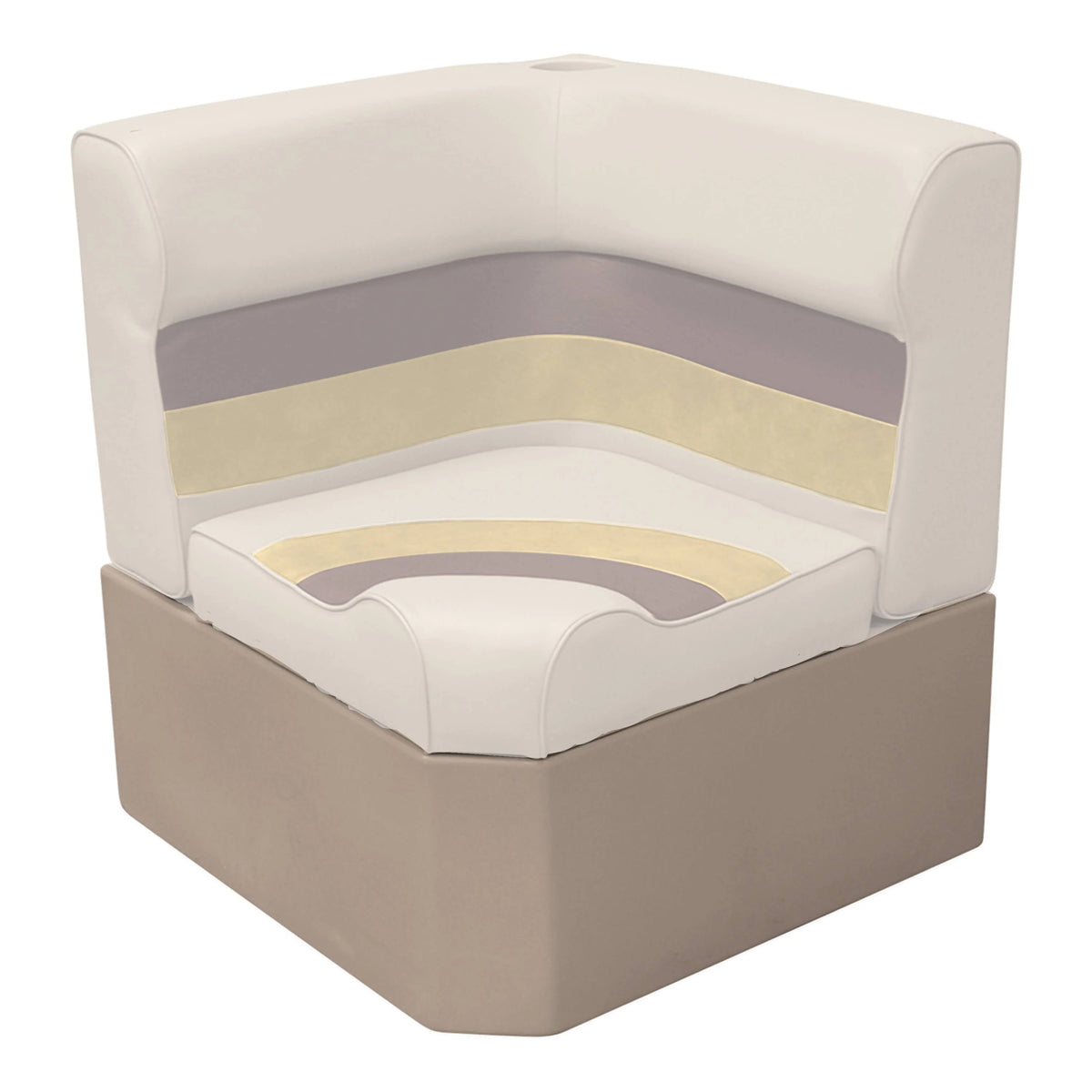 Grey Pontoon Corner Section Radius Seat Base H208