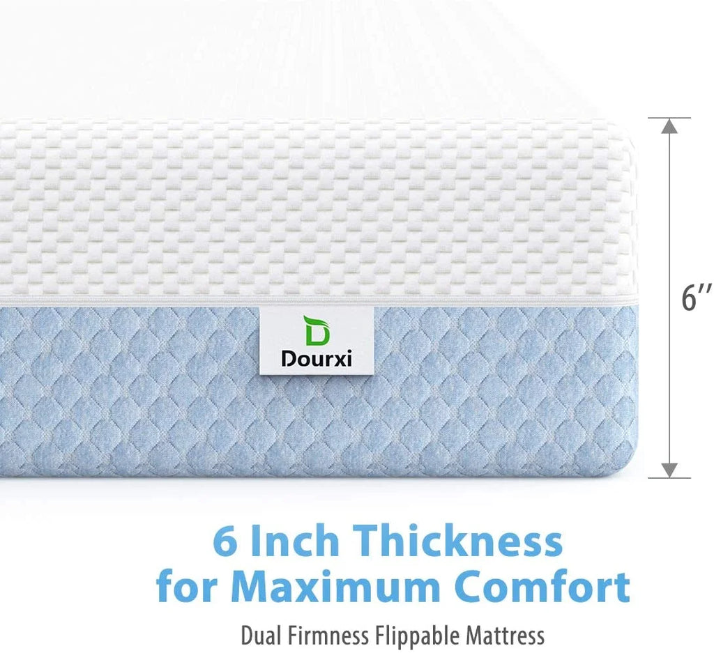 Dual Sided 6 inch 2-in-1 Foam Crib and Toddler Mattress I51675