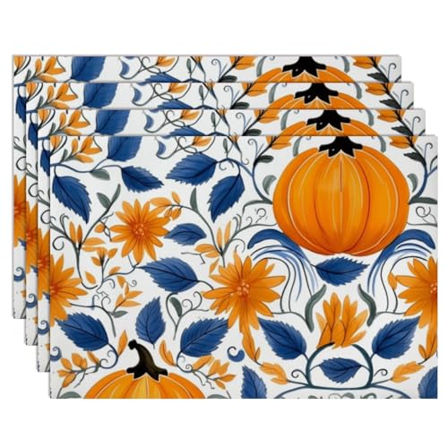 Botanical Faux Leather Placemats Pack of 6 I91439