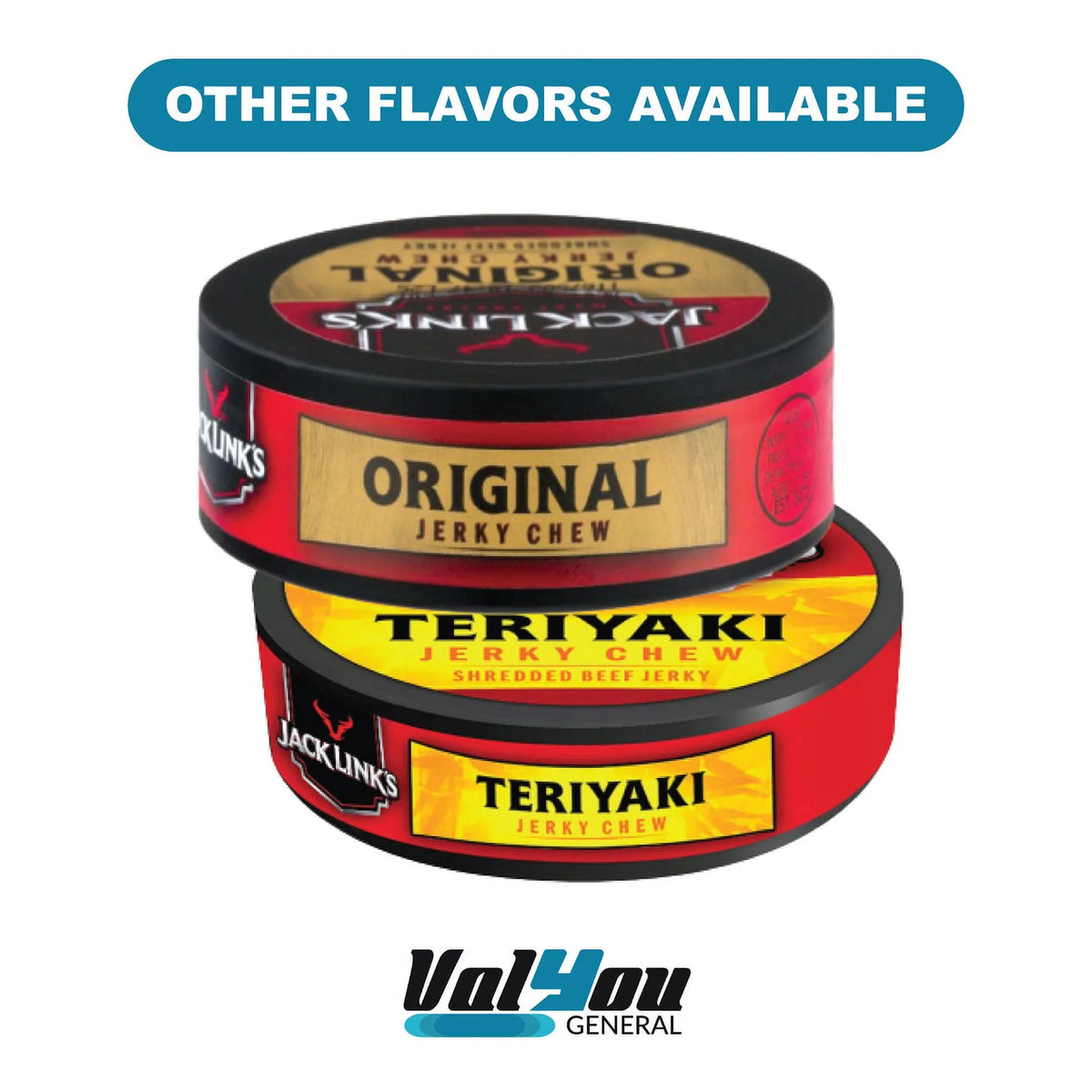 Teriyaki Beef Jerky Chew Tins .32oz F2291