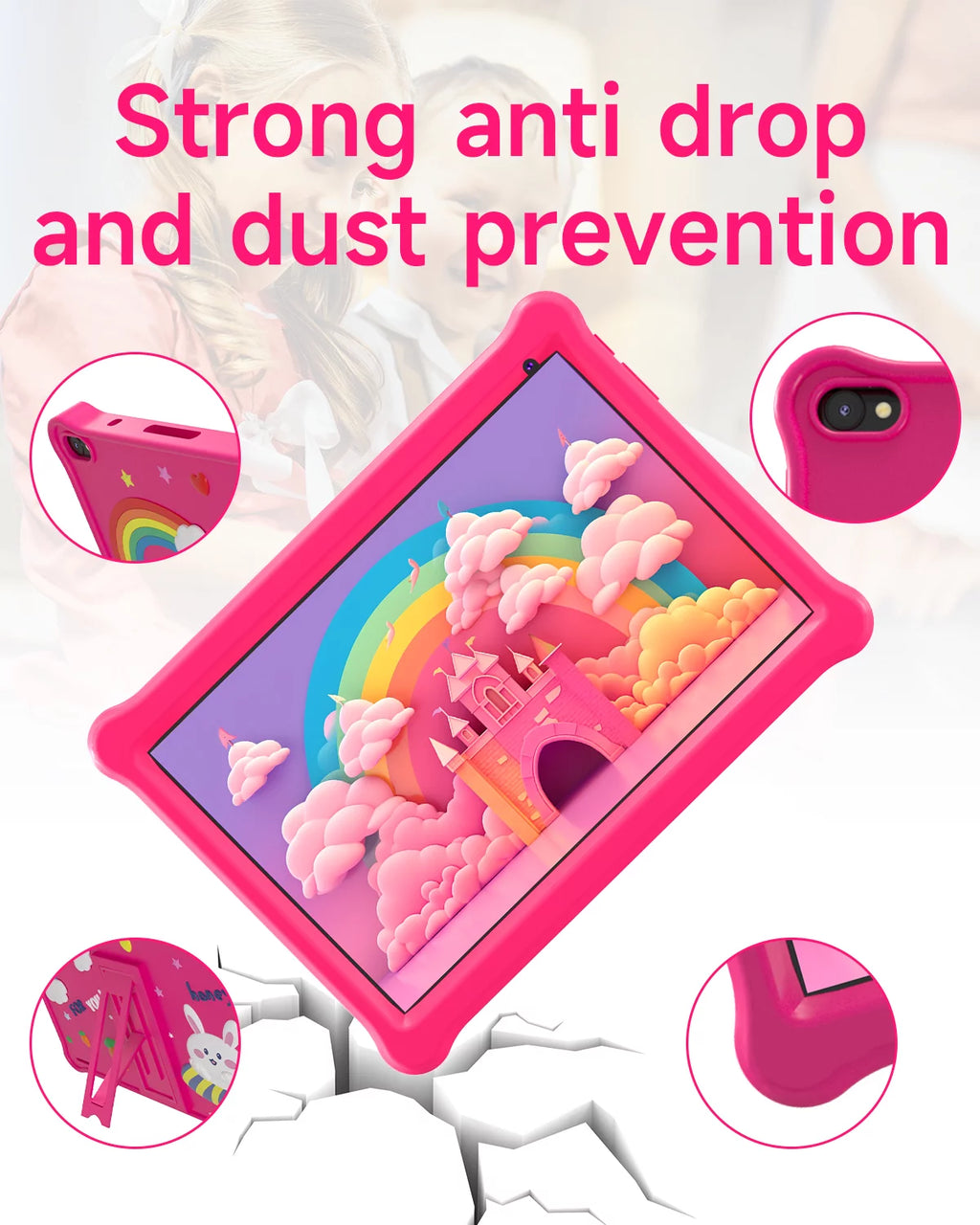 10 inch Android 12 Kids Tablet 32GB with Shockproof Case B410