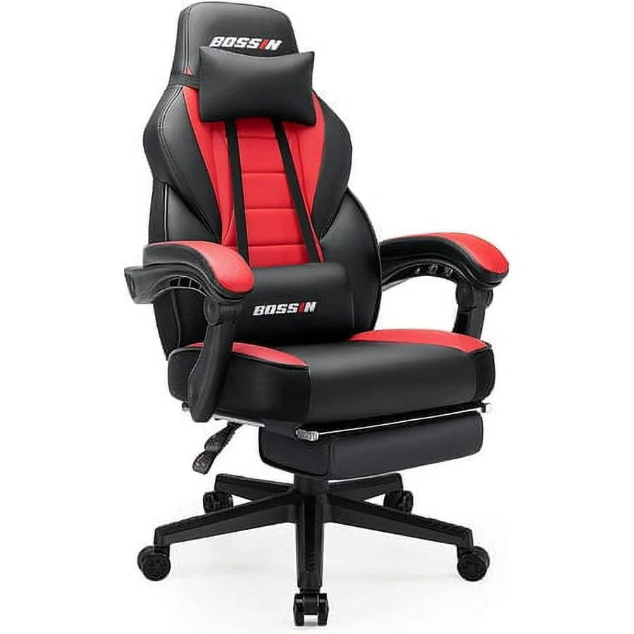 Gaming Chair with Footrest D365731