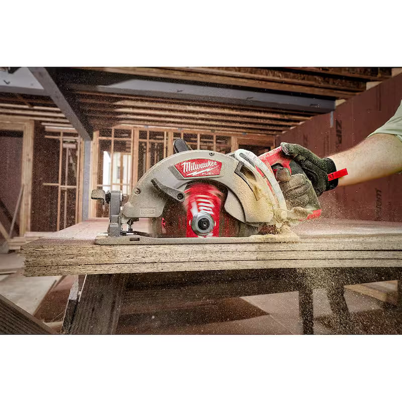 18V Cordless 7-1/4 in. Rear Handle Circ Saw with Rotary Hammer & Starter Kit R626771