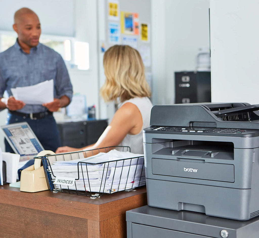 Monochrome Laser All-in-One Printer with Duplex Printing and Wireless Connectivity O29533