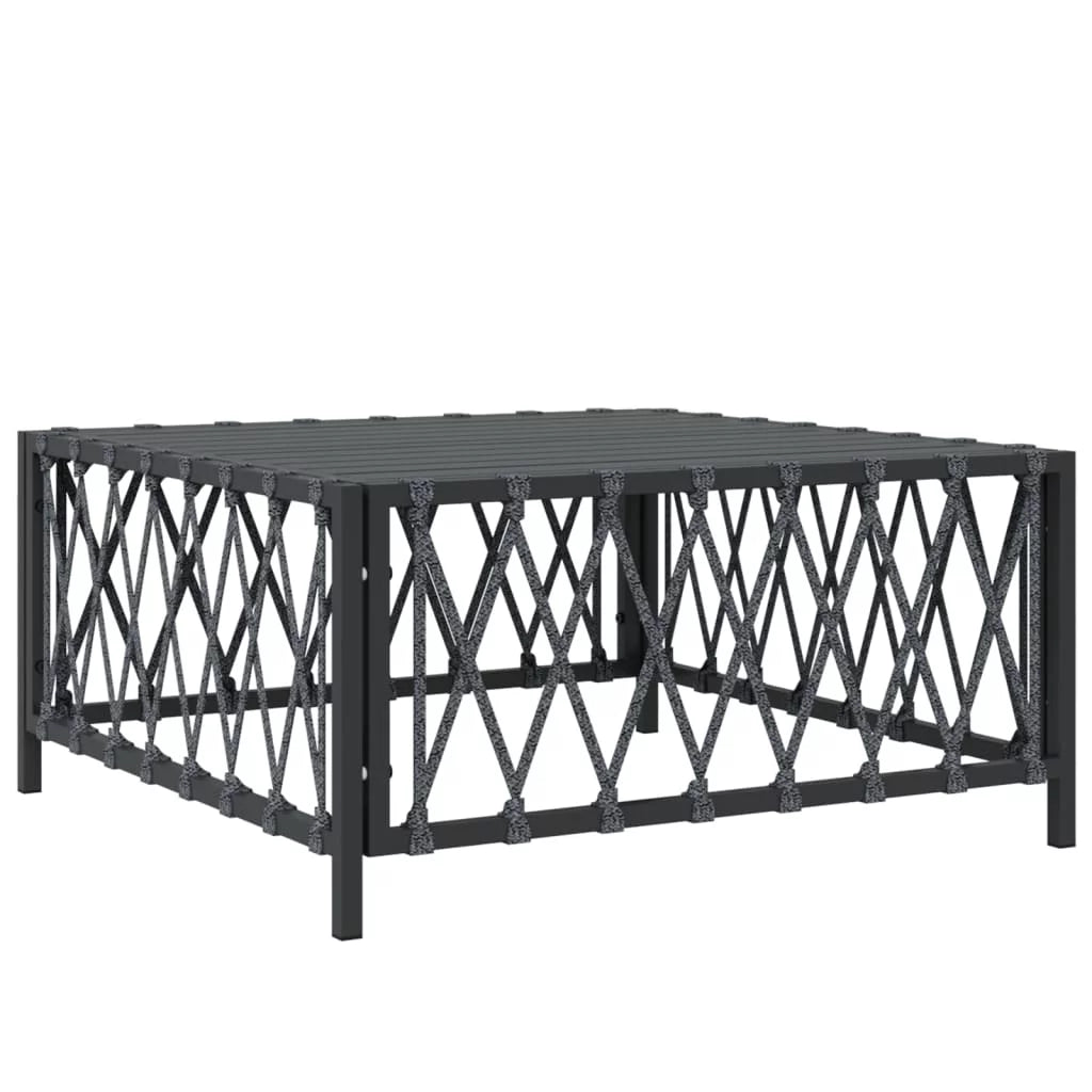 4 Piece Patio Set with Cushions Anthracite Steel B3290