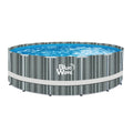 15-ft Round 48-in Deep Above Ground Swimming Pool with Cover W6043
