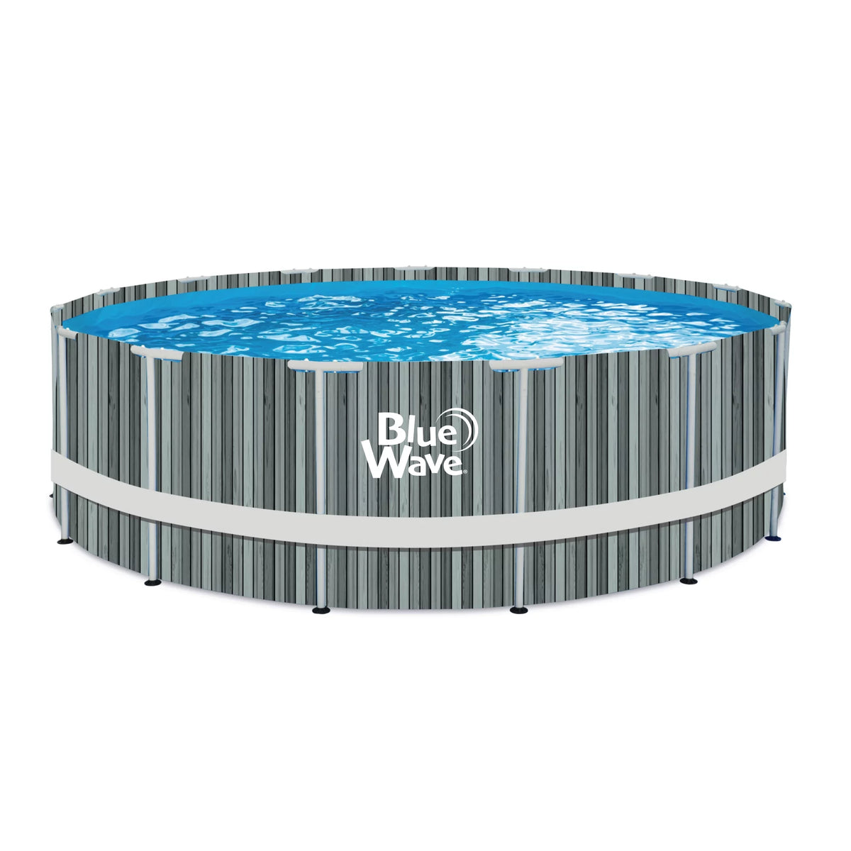 15-ft Round 48-in Deep Above Ground Swimming Pool with Cover W6043