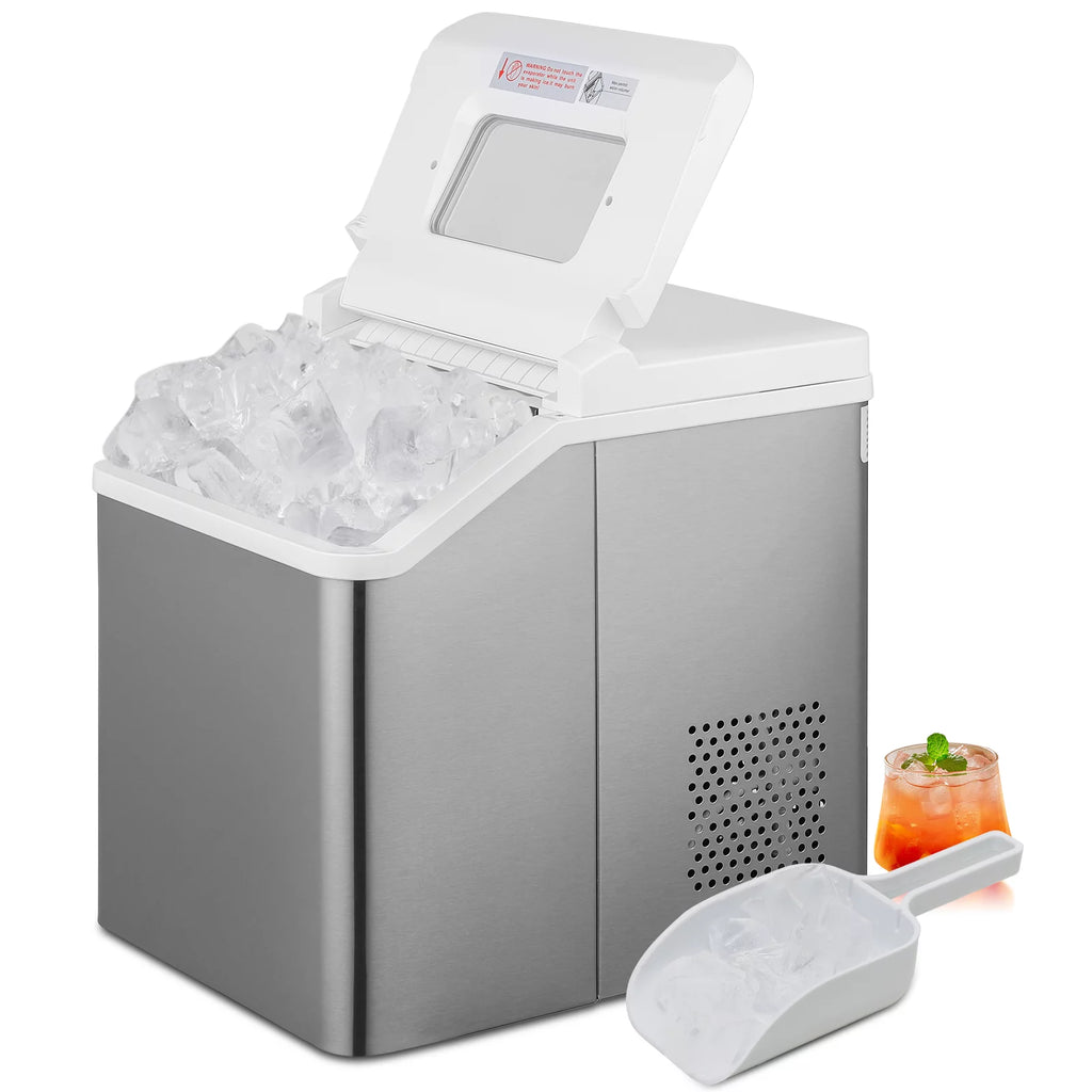 Black Countertop Ice Maker with Basket and Scoop, 26lbs in 24Hrs M11460
