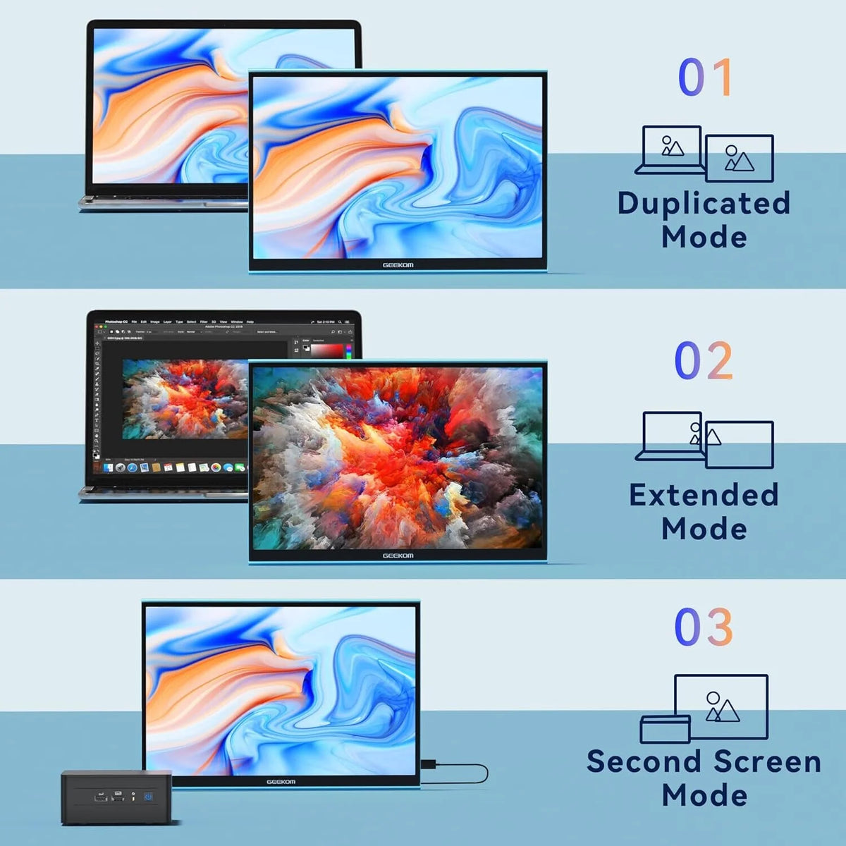 16 Inch Portable IPS HDR Monitor with Smart Cover T581