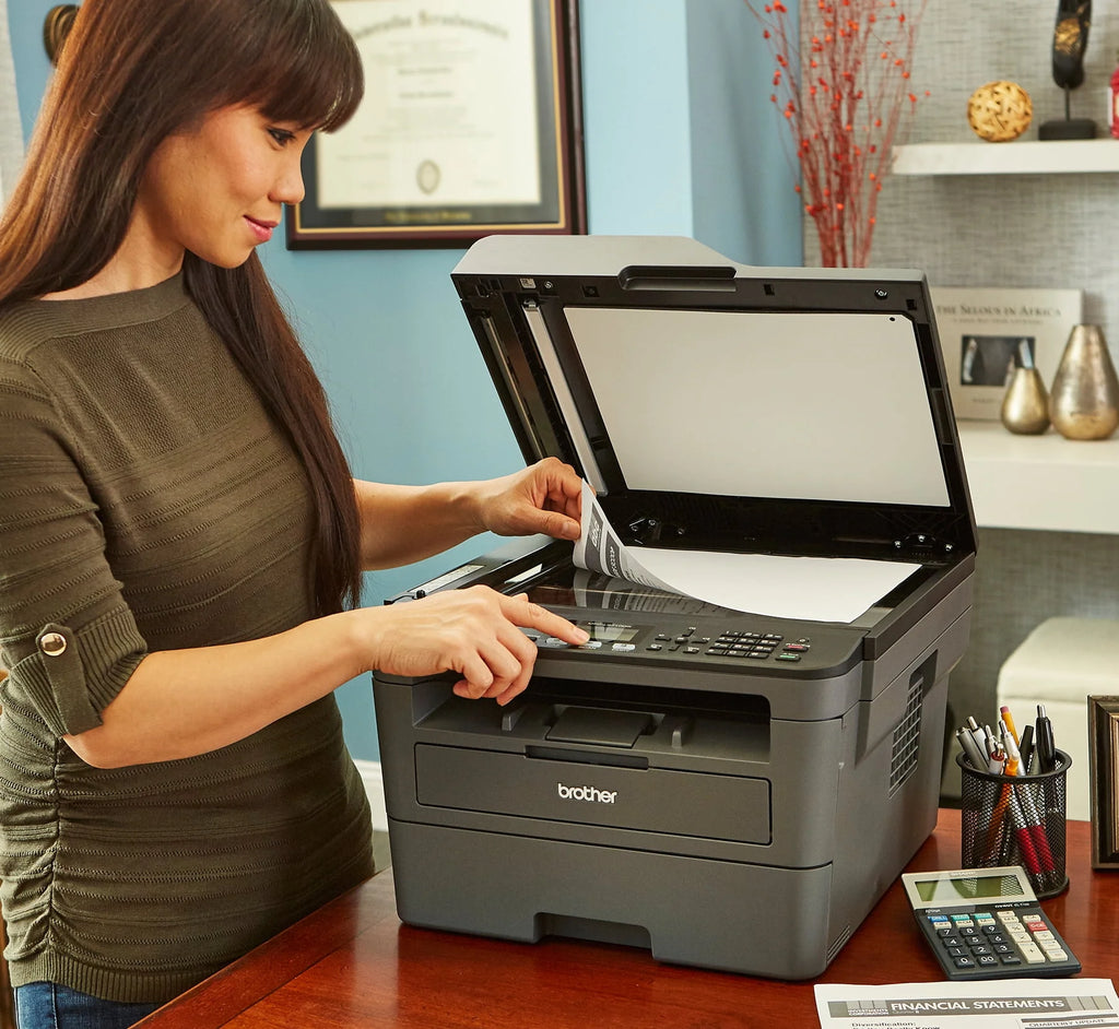 Monochrome Laser All-in-One Printer with Duplex Printing and Wireless Connectivity O29533