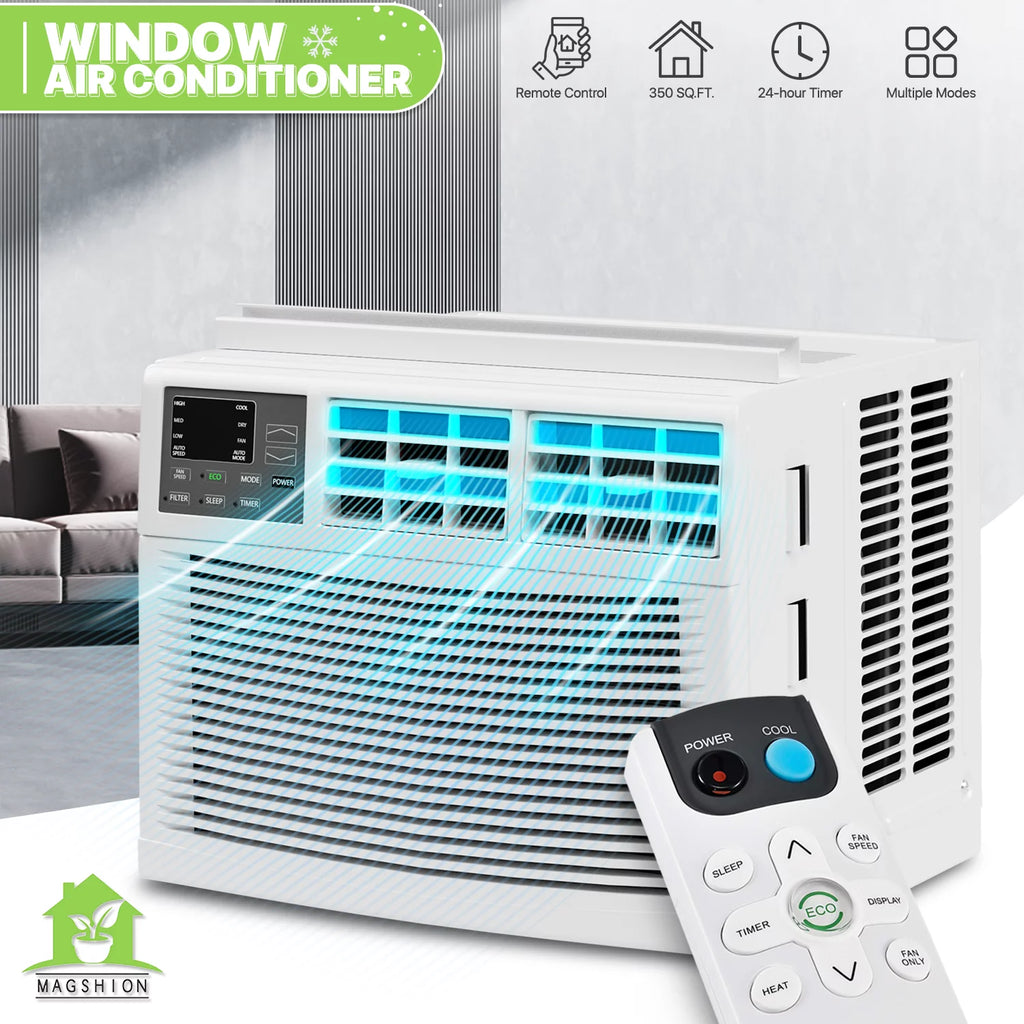 8,000 BTU White Window Mounted Air Conditioner N762442