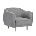 Gray Fabric Upholstered Square Arm Sofa G437