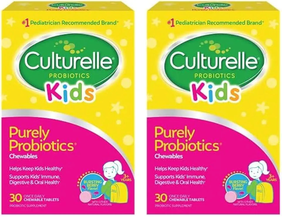 Chewable Daily Probiotic for Kids Ages 3+ Natural Berry D4292