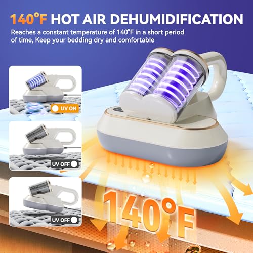 16Kpa Corded Handheld Mattress Vacuum Cleaner with 0.7L Double Cup Q931688
